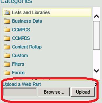upload a web part